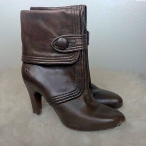 Frye Ava Leather Boots Brown